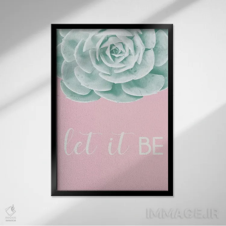 تابلو دکوراتیو اچووریا الهام بخش اثر خیرو رودریگز - نمای قابدار مشکی