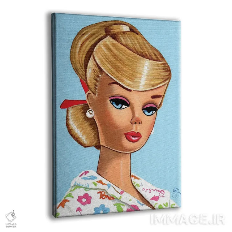 تابلو دکوراتیو پیچش بلوند اثر هنر رترو جولی - نمای پرسپکتیو محصول