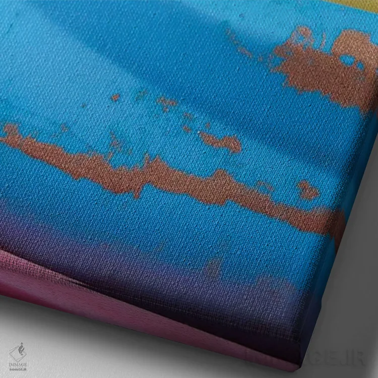 تابلو دکوراتیو کایاک ها II اثر خیرو رودریگز - نمای نزدیک بافت بوم