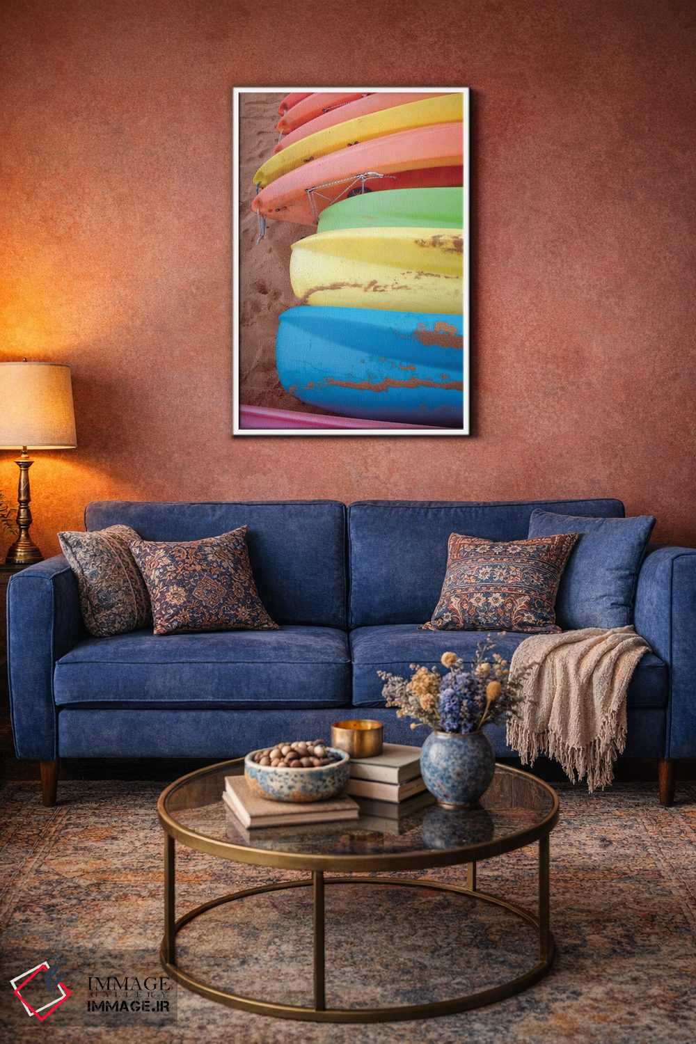 تابلو دکوراتیو کایاک ها II اثر خیرو رودریگز - D2W