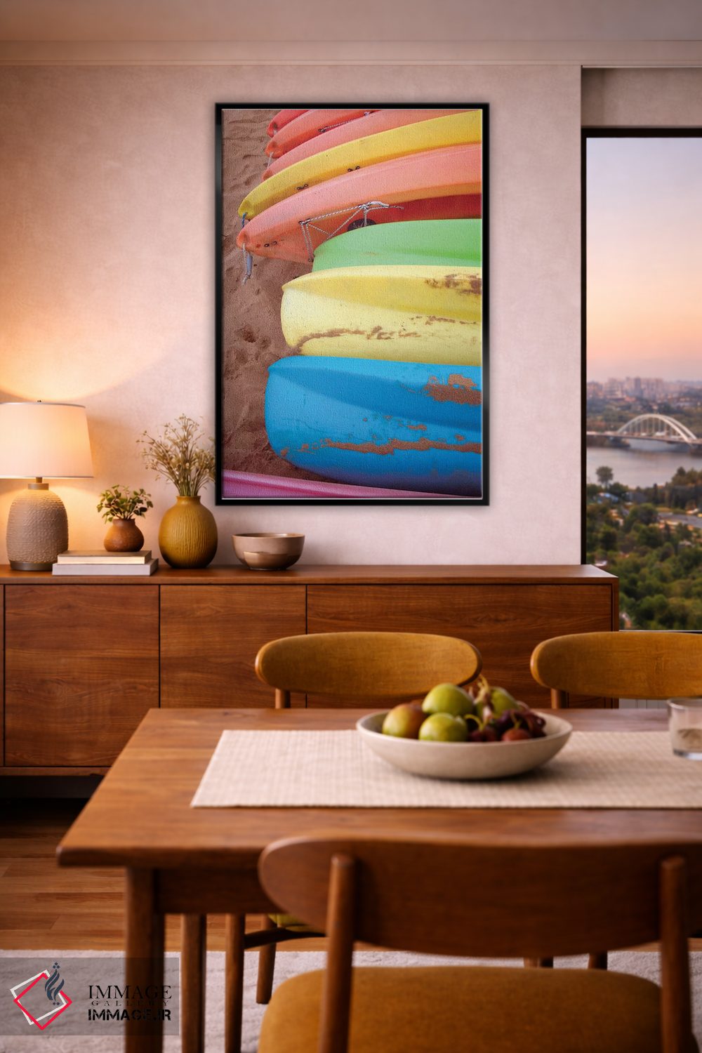 تابلو دکوراتیو کایاک ها II اثر خیرو رودریگز - D6B