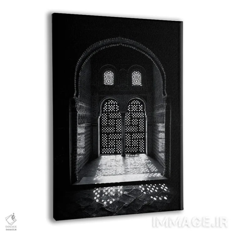 تابلو دکوراتیو Alhambra, Spain,پنجره عربسک الحمرا، اسپانیا اثر جین ریکس - نمای پرسپکتیو محصول