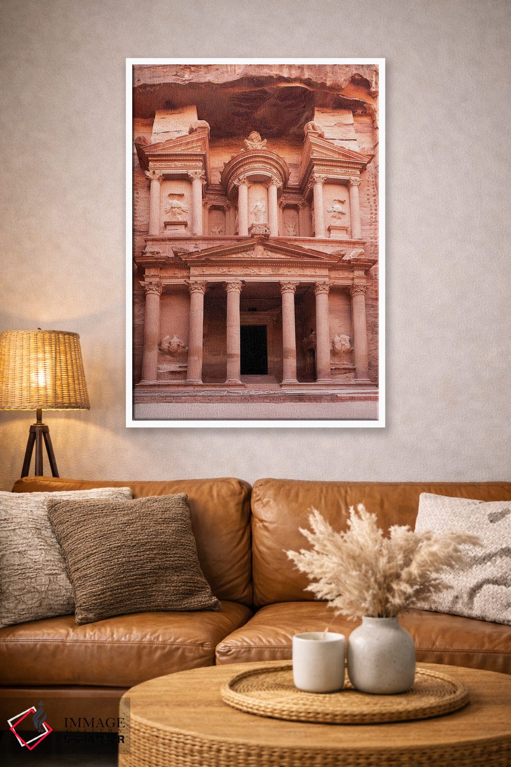 تابلو دکوراتیو Petra,خزانه باستانی، پترا اثر جین ریکس - D3W