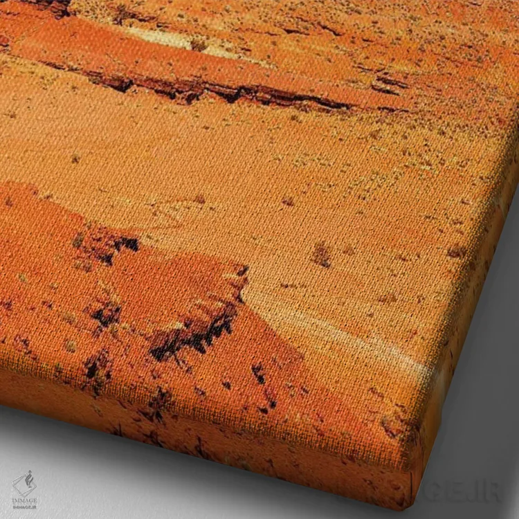 تابلو دکوراتیو Usa,دره یادبود، آمریکا اثر جین ریکس - نمای نزدیک بافت بوم