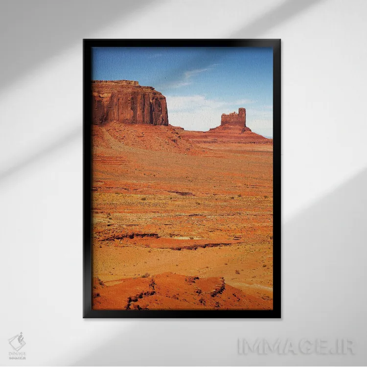 تابلو دکوراتیو Usa,دره یادبود، آمریکا اثر جین ریکس - نمای قابدار مشکی