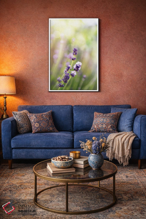 تابلو دکوراتیو یک ساقه اسطوخودوس فرانسوی اثر جین ریکس - D3W