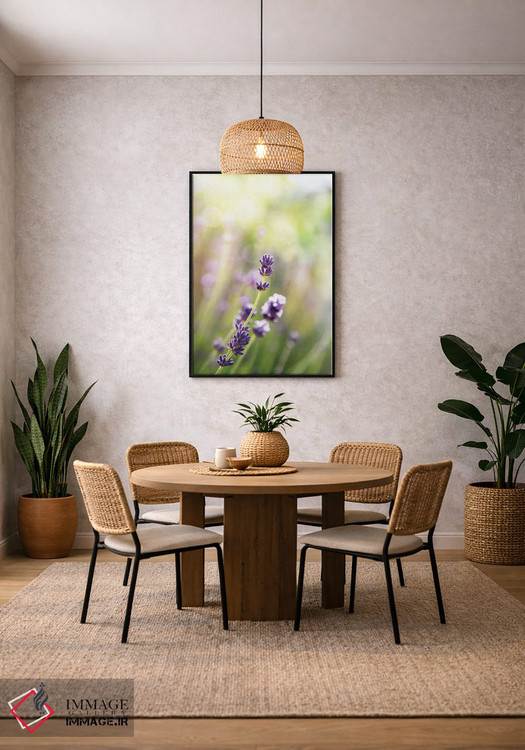 تابلو دکوراتیو یک ساقه اسطوخودوس فرانسوی اثر جین ریکس - D4B