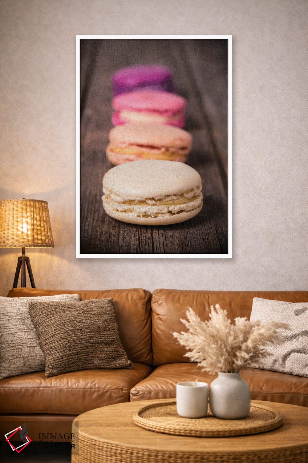 تابلو دکوراتیو انواع ماکارون اثر جین ریکس - D4W