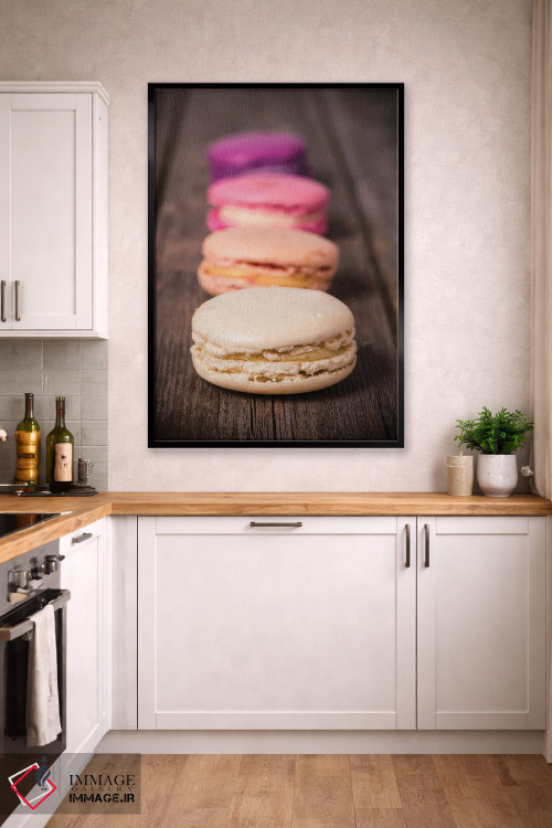 تابلو دکوراتیو انواع ماکارون اثر جین ریکس - D3B