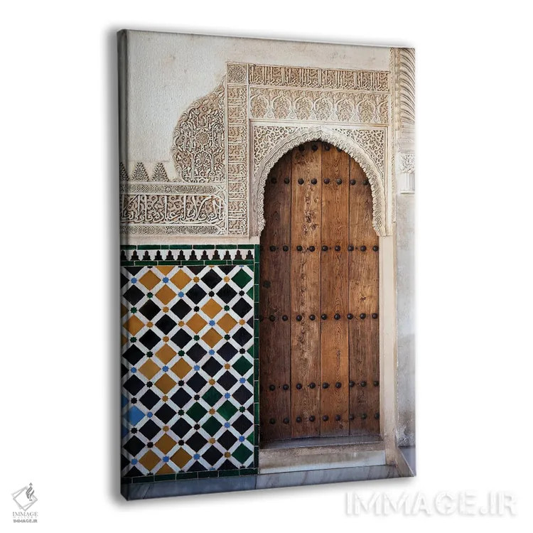 تابلو دکوراتیو Spain,جزئیات درب الحمرا، اسپانیا اثر جین ریکس - نمای پرسپکتیو محصول
