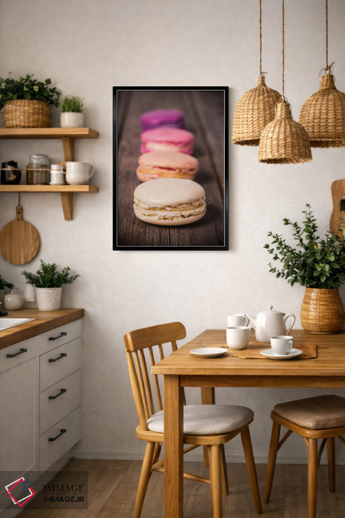 تابلو دکوراتیو انواع ماکارون اثر جین ریکس - D6B