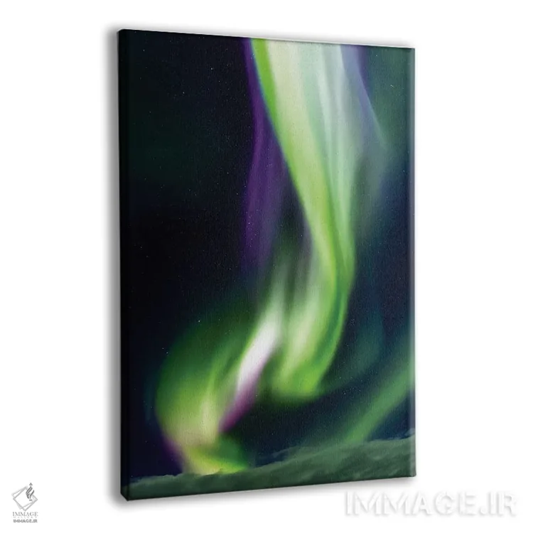 تابلو دکوراتیو هاله شفق قطبی در ایسلند اثر جین ریکس - نمای پرسپکتیو محصول