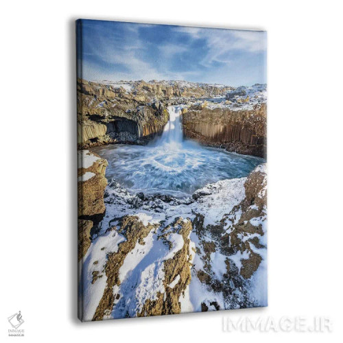تابلو دکوراتیو Iceland,آبشار آلدیایارفوس، ایسلند اثر جین ریکس - نمای پرسپکتیو محصول