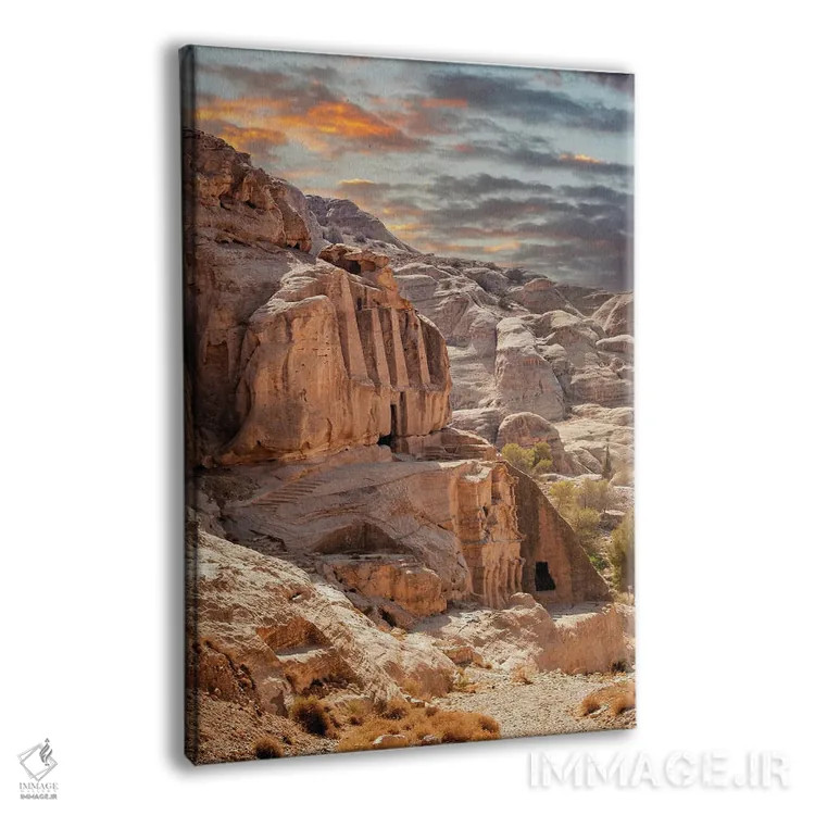 تابلو دکوراتیو Jordan,غروب آفتاب در شهر گمشده پترا، اردن اثر جین ریکس - نمای پرسپکتیو محصول
