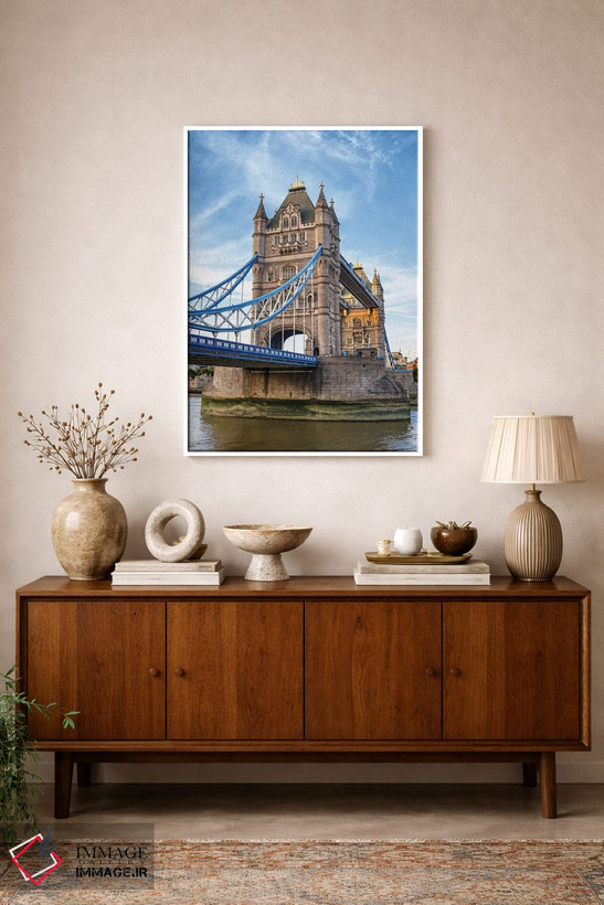 تابلو دکوراتیو London,پل تاور از سمت ساحل جنوبی، لندن اثر جین ریکس - D1W