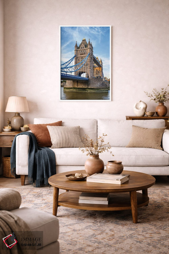 تابلو دکوراتیو London,پل تاور از سمت ساحل جنوبی، لندن اثر جین ریکس - D3W