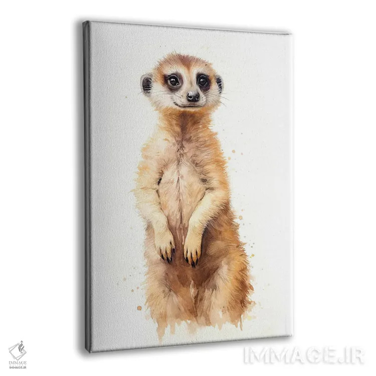 تابلو دکوراتیو میرکت با آبرنگ اثر جین ریکس - نمای پرسپکتیو محصول