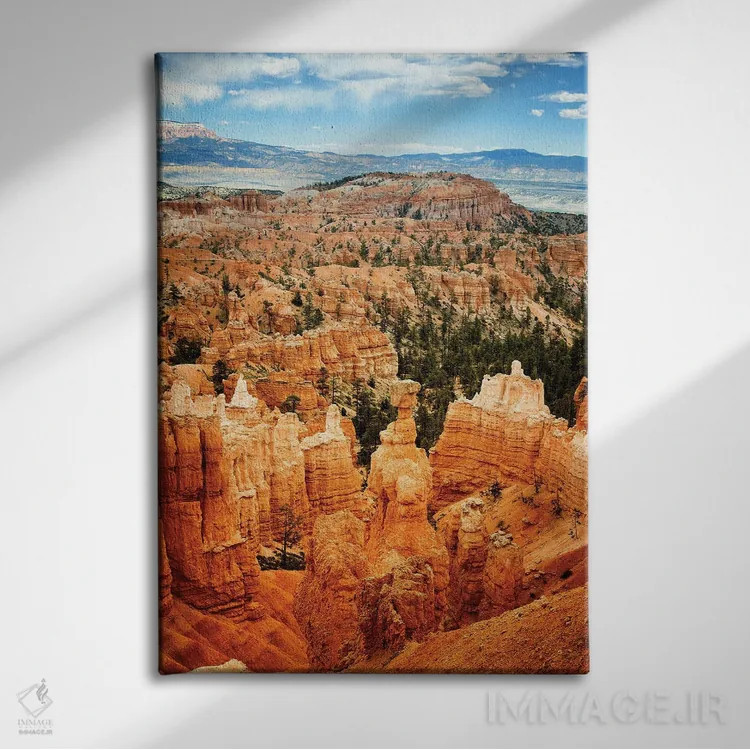 تابلو دکوراتیو Usa,پارک ملی برایس کنیون اثر جین ریکس - نمای روبهرو روی دیوار