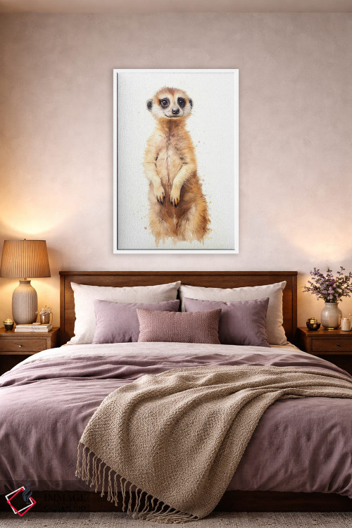 تابلو دکوراتیو میرکت با آبرنگ اثر جین ریکس - D2W