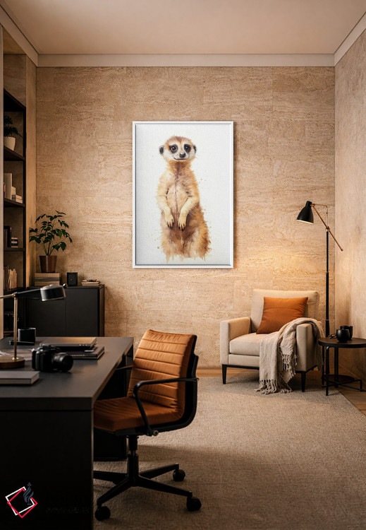 تابلو دکوراتیو میرکت با آبرنگ اثر جین ریکس - D6W