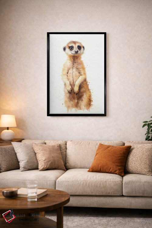 تابلو دکوراتیو میرکت با آبرنگ اثر جین ریکس - D5B