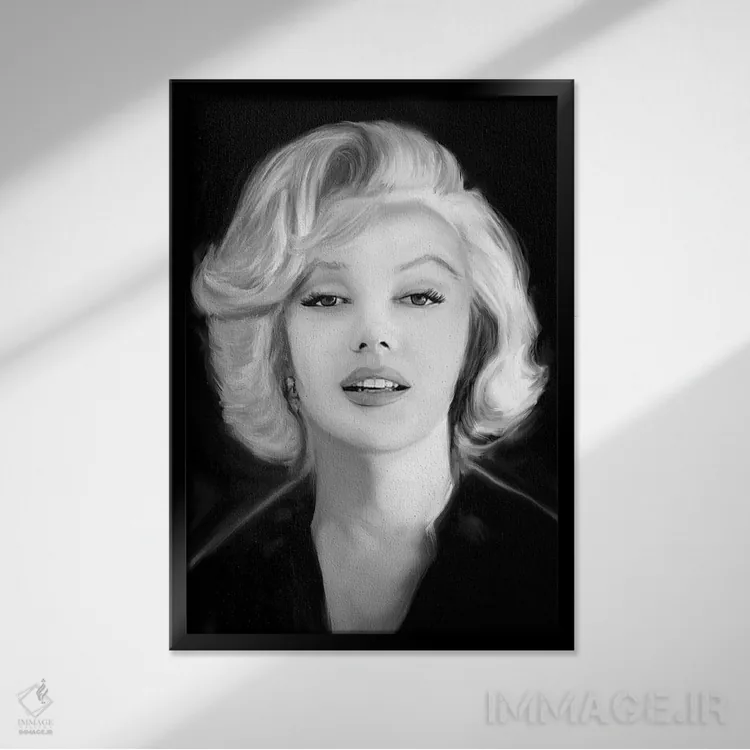 تابلو دکوراتیو نجوای مرلین اثر جری مایکلز - نمای قابدار مشکی