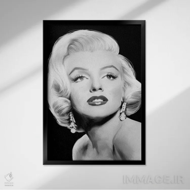 تابلو دکوراتیو B&W,گرد و غبار ستاره ای اثر جری مایکلز - نمای قابدار مشکی