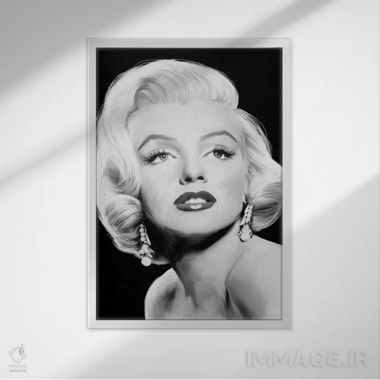 تابلو دکوراتیو B&W,گرد و غبار ستاره ای اثر جری مایکلز - نمای قابدار سفید