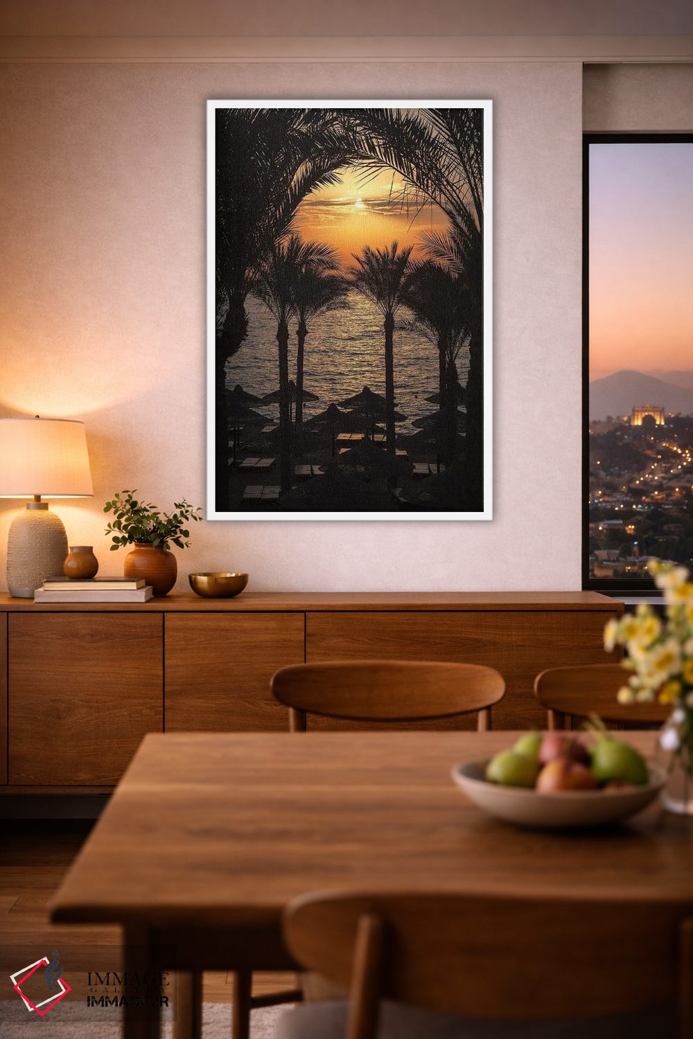 تابلو دکوراتیو Egypt,طلوع آفتاب بر فراز دریای سرخ اثر جین ریکس - D1W