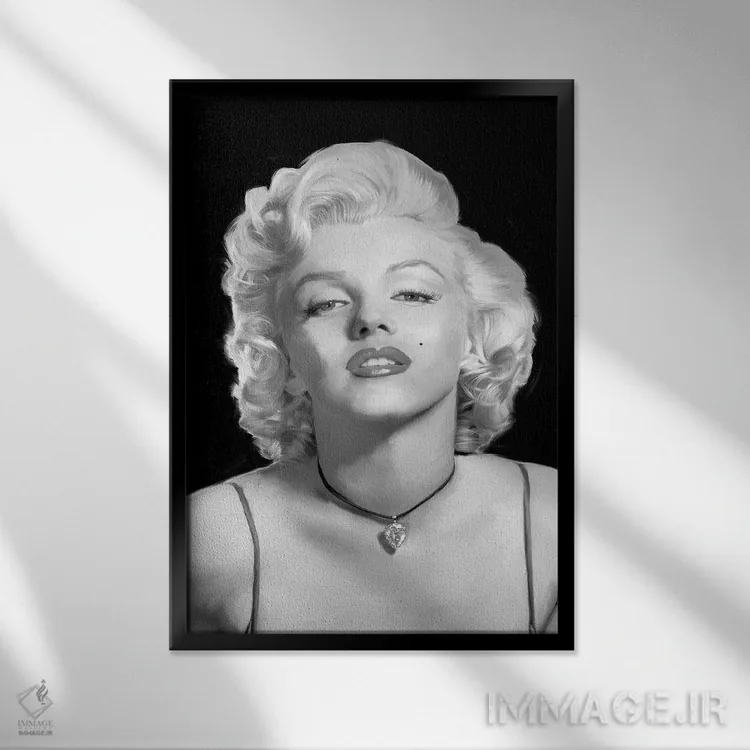 تابلو دکوراتیو نگاه عاشقانه اثر جری مایکلز - نمای قابدار مشکی