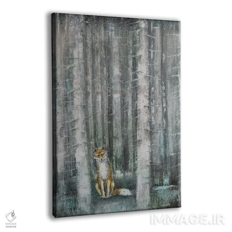 تابلو دکوراتیو رنار روباه اثر جو رام - نمای پرسپکتیو محصول