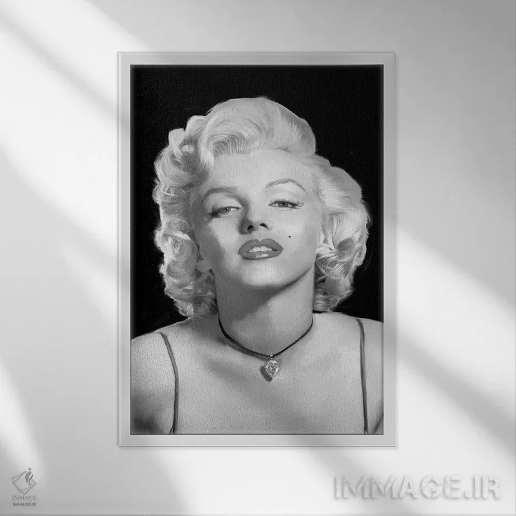 تابلو دکوراتیو نگاه عاشقانه اثر جری مایکلز - نمای قابدار سفید