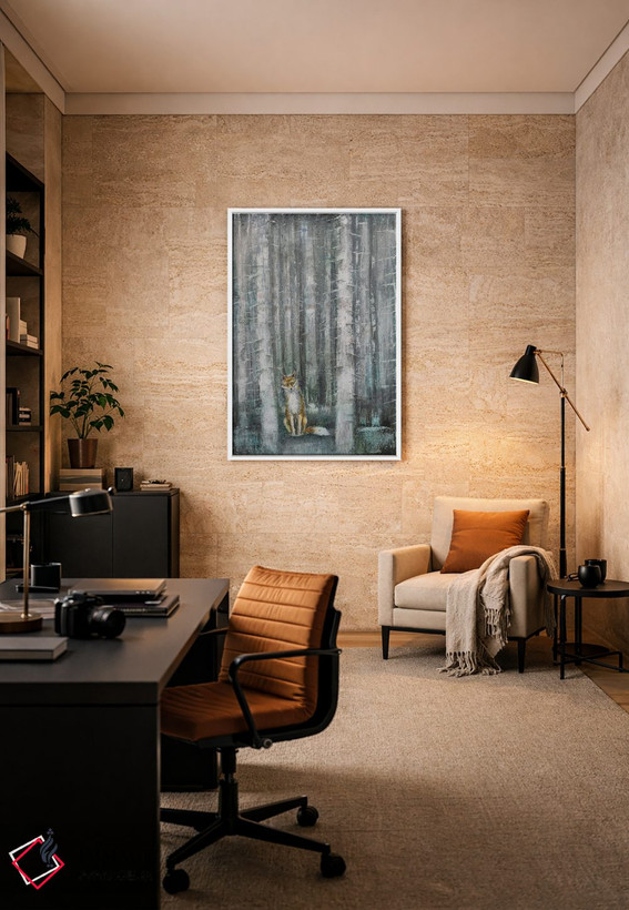 تابلو دکوراتیو رنار روباه اثر جو رام - D6W