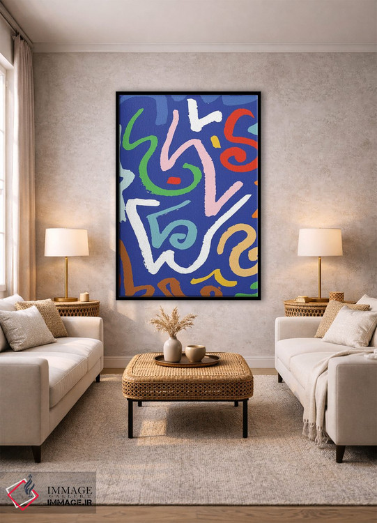 تابلو انتزاعی روشن و جسور ۳ اثر جسیکا بروگینک - D2B