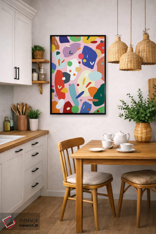 تابلو انتزاعی روشن و جسور ۲ اثر جسیکا بروگینک - D6B