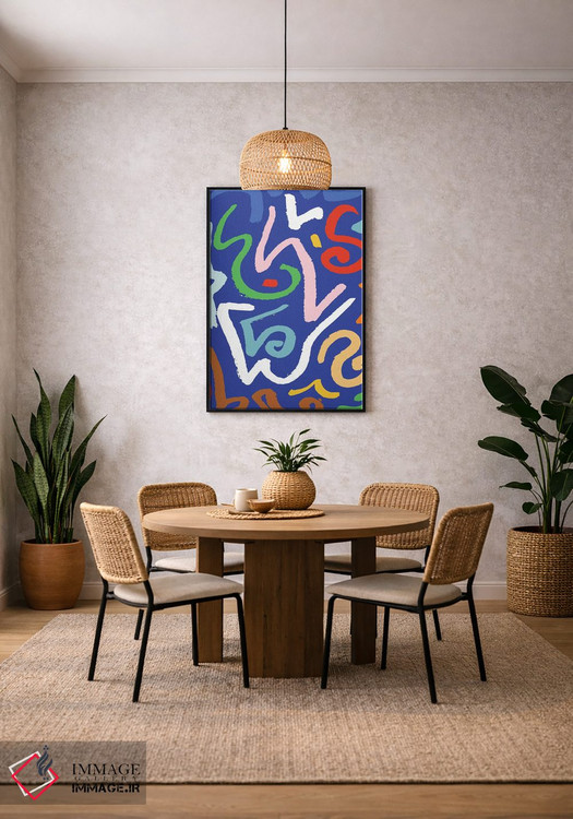 تابلو انتزاعی روشن و جسور ۳ اثر جسیکا بروگینک - D4B