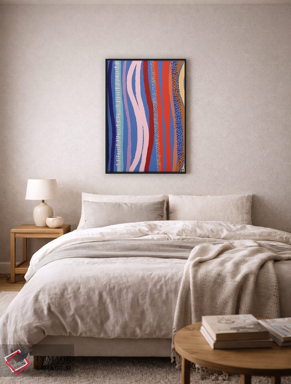 تابلو انتزاعی روشن و جسور ۵ اثر جسیکا بروگینک - D5B