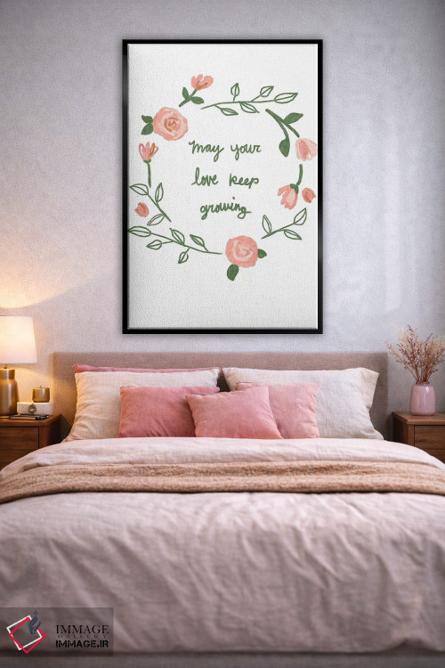 تابلو دکوراتیو عشق همچنان رشد می کند اثر جسیکا بروگینک - D3B