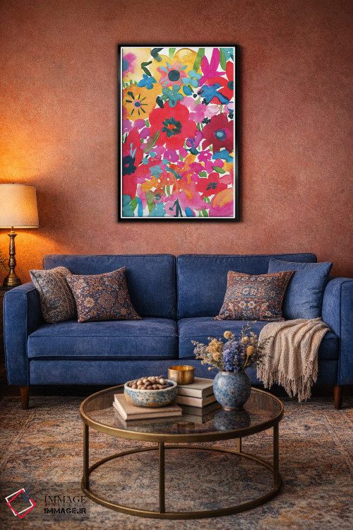 تابلو دکوراتیو گل های پرطراوت اول اثر جسیکا بروگینک - D4B