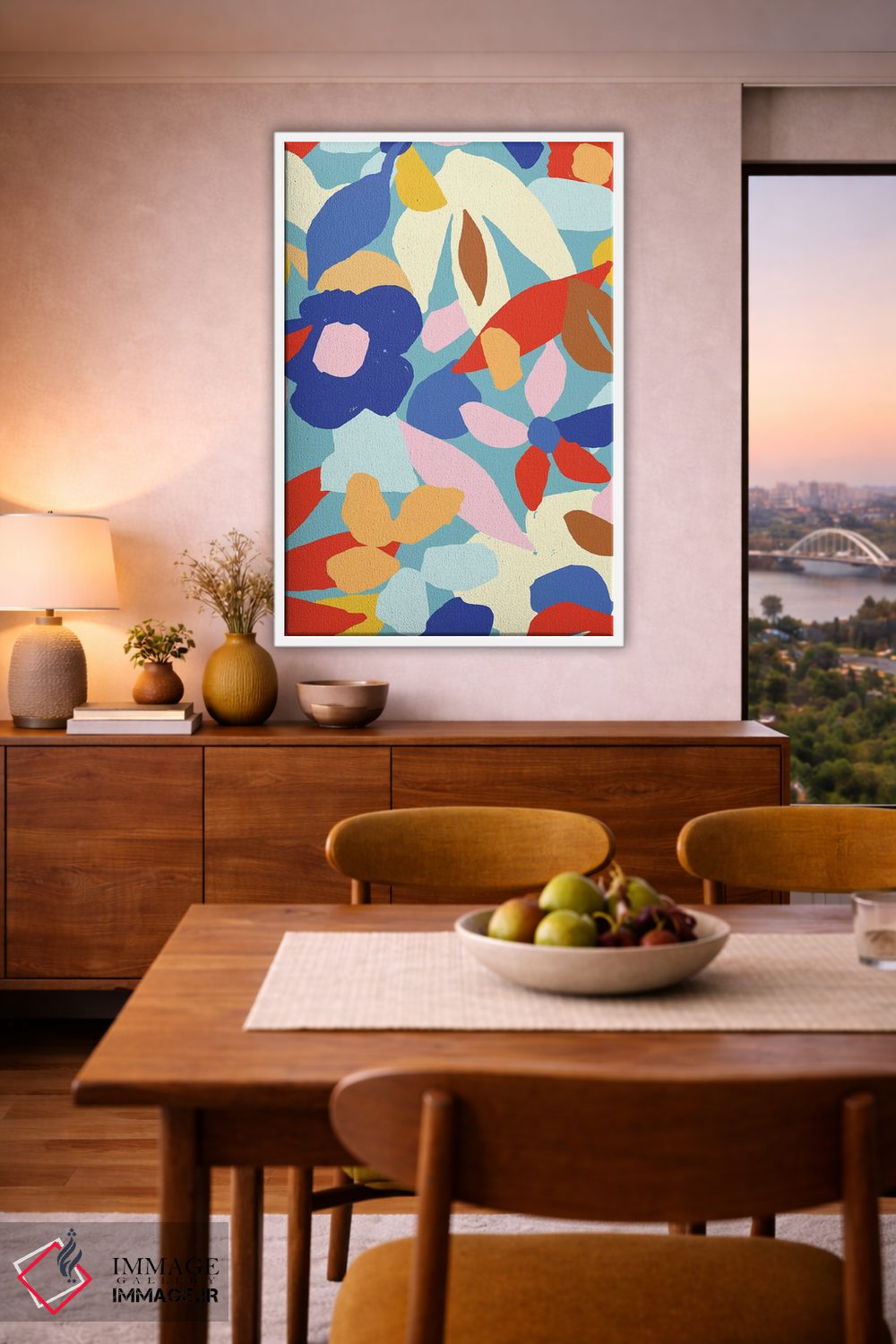 تابلو دکوراتیو درخشان و جسورانه هشتم اثر جسیکا بروگینک - D6W