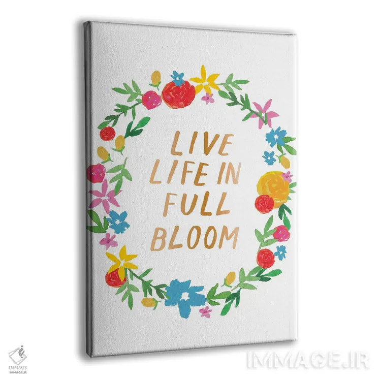 تابلو دکوراتیو گل های پرطراوت سوم اثر جسیکا بروگینک - نمای پرسپکتیو محصول