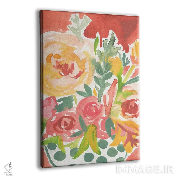 تابلو دکوراتیو شکوفه های تولد اثر جسیکا بروگینک - نمای پرسپکتیو محصول