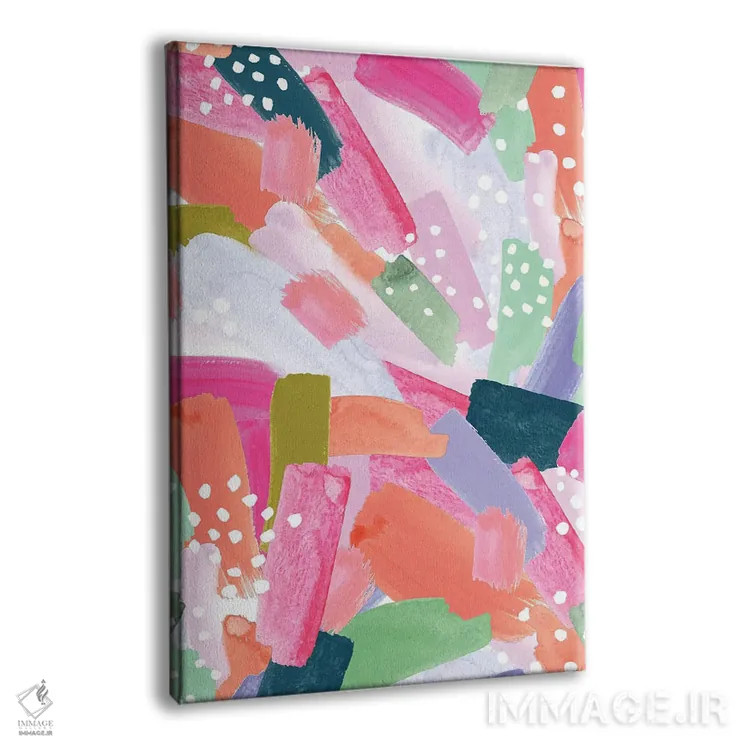 تابلو انتزاعی باغ اولیویا اثر جسیکا بروگینک - نمای پرسپکتیو محصول