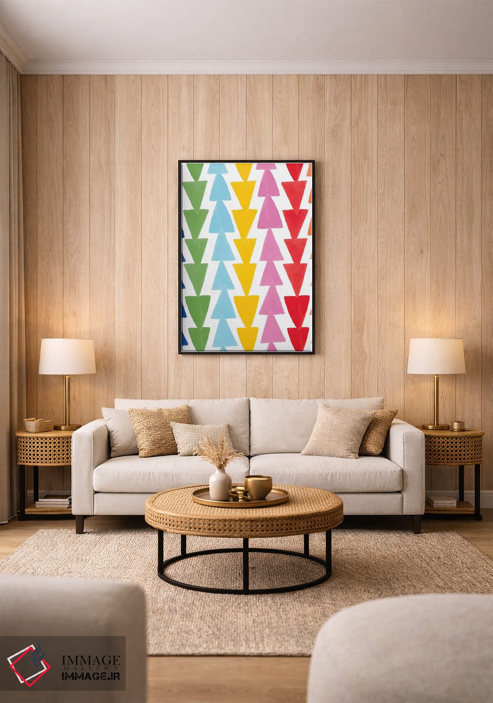 تابلو انتزاعی گل های پرطراوت دوم اثر جسیکا بروگینک - D2B