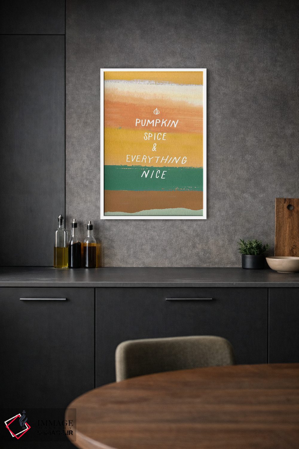 تابلو دکوراتیو ادویه کدو حلوایی اثر جسیکا بروگینک - D1W