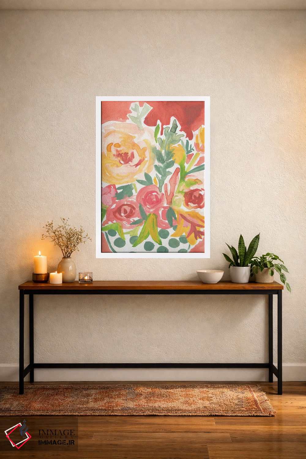 تابلو دکوراتیو شکوفه های تولد اثر جسیکا بروگینک - D3W