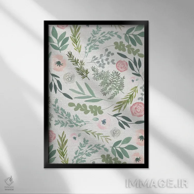 تابلو دکوراتیو باغ مخفی سوم اثر جسیکا بروگینک - نمای قابدار مشکی