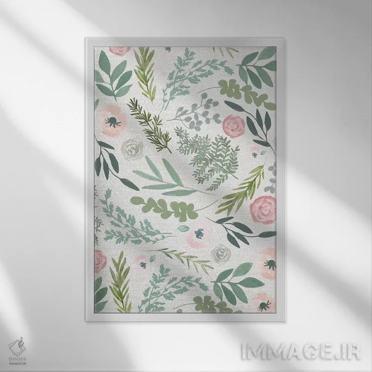 تابلو دکوراتیو باغ مخفی سوم اثر جسیکا بروگینک - نمای قابدار سفید