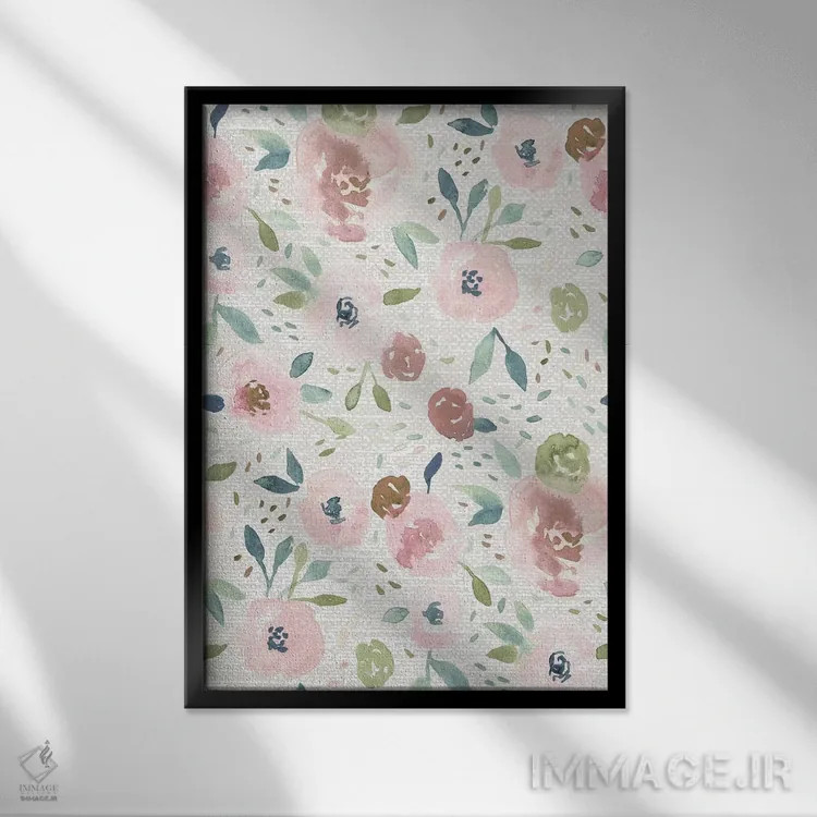 تابلو دکوراتیو باغ مخفی اول اثر جسیکا بروگینک - نمای قابدار مشکی