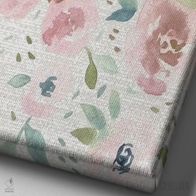 تابلو دکوراتیو باغ مخفی اول اثر جسیکا بروگینک - نمای نزدیک بافت بوم